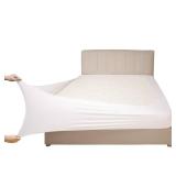 Stretch Jersey Box Spring Cover Wrap Around, Bed Skirt Alternative, Ultra Soft & Wrinkle Resistant, King/Cal King, White