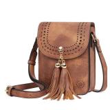 CLUCI Small Crossbody Bags for Women PU Leather Cell Phone Purse Wallet with Adjustable Guitar Strap