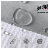 Madison Park Spa Waffle Shower Curtain Pieced Fabric with 3M Scotchgard Moisture Management Modern Home Bathroom Decorations, Tall 72x84, Grey