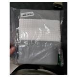 Madison Park Spa Waffle Shower Curtain Pieced Fabric with 3M Scotchgard Moisture Management Modern Home Bathroom Decorations, Tall 72x84, Grey