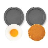 DASH Multimaker Mini System Two 4in Nonstick Removable Waffle Plates (Griddle) - 2Pc Griddle Plate Pack Compatible with Dash MultiMaker Mini System, Nonstick Surface