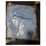 PRETTYGARDEN Womens 2025 Summer Maxi Dress Short Sleeve V Neck Hollow Out Eyelet A Line Long Flowy Beach Vacation Dresses (Light Blue,XX-Large)