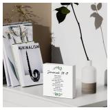 Jeremiah 29:11 Wooden Box Sign Desk Decor Christian Bible Gifts for Women Bible Verse Decorations for Home Office Shelf Table Desk Gifts for Women Men Mom 5 x 5 Inch