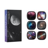 Realistic Discs for Ainael Meteor and Galaxy Projector - 5K Ultra HD Slides for Home Planetarium, 6-Disc Set Without Projector (Nebula 1)