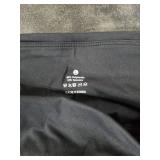 THE GYM PEOPLE Thick High Waist Capris Yoga Pants with Pockets, Tummy Control Workout Running Yoga Leggings for Women Black Large