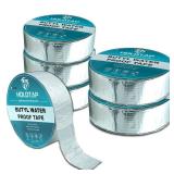 Holotap 5Pcs Waterproof Aluminum Butyl Tape (2in x 33ft), Rv Tape Sealant Waterproof Butyl Sealant Tape, Multi-Use Repair for RV, Roof, Leaks, Seals,and More