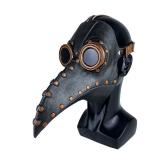 Stegosaurus Plague Doctor Bird Mask Long Nose Beak Cosplay Steampunk Halloween Costume Props Latex Material
