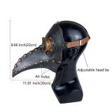 Stegosaurus Plague Doctor Bird Mask Long Nose Beak Cosplay Steampunk Halloween Costume Props Latex Material