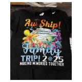 2025 Family Cruise Vacation T-Shirt Black Large