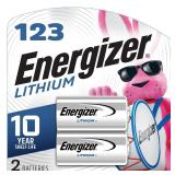 Energizer 123 Lithium Batteries (2 Pack), 3V Photo Batteries