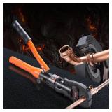 VEVOR Copper Pipe Crimping Tool, Hydraulic Driven Press Tool with 1/2, 3/4, 1 Jaws for Copper Pipe and 3/8, 1/2, 5/8, 3/4, 1 Jaws for ASTM F1807 Pex Pipe Copper Ring