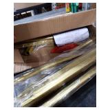 6ft Round Backdrop Stand and Cameo Brown Covers 1 Stable Balloon Arch Stand with Base and 1 Polyster Circle Arch Cover Metal Wedding Arch Backdrop Stand Frame for Party Baby Shower Garden Decoration