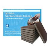 Krisler Carborundum Sponge Nano Emery Sponges Caspian Stone Pot Clean Brush Rust Eraser Grit Scouring Pads Pot Cleaning Pads with Carborundum Washing Kitchen Cleaner Tool 7pc