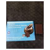 Krisler Carborundum Sponge Nano Emery Sponges Caspian Stone Pot Clean Brush Rust Eraser Grit Scouring Pads Pot Cleaning Pads with Carborundum Washing Kitchen Cleaner Tool 7pc