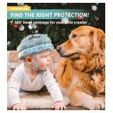 Baby Head Protector - Baby Helmet for Crawling Walking Running - No Bumps and Soft Cushion - Adjustable Protective Cap Infant Baby Safety Headguard - Toddler Helmets 6-12 Months 1-2 Years Old