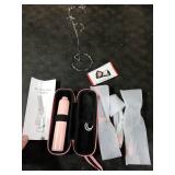 Milk Frother Handheld with 3 Stainless Steel Whisks, Rechargeable Electric Drink Mixer with Stand & Travel Case, Milk Foamer for Coffee, Latte, Cappuccino, Hot Chocolate, Egg,Jam Supplement-Pink