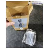 Sliner 3 Pcs Adult Sippy Cups for Elderly 12 oz Straw Sippy Cups with 2 Handles No Spill for Adults Spill Proof Dysphagia Cup for Disabled Patients (White)