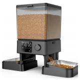 oneisall Automatic Cat Feeder for 2 Cats, 20 Cups/5L Automatic Cat Food Dispenser for Small Pets Indoor, Timed Cat Feeder for Dry Food