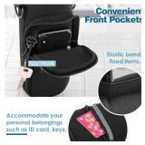 Nuovoware Water Bottle Carrier Bag, 25oz/32oz Bottle Pouch Holder, Adjustable Shoulder Hand Strap 2 Pocket Sling Neoprene Sleeve Sports Accessories for Hiking Travelling Camping, Black