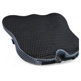Soft Dense Memory Foam Car Seat Cushion for Driving - Seat Cushion for Car Seat Driver with Wedge Design & Raised Back to Broaden Vision, Provides Comfort for Lower Back & HIPS (Passenger Use Too)