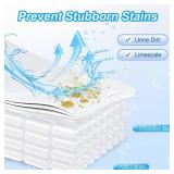 KIISIISO Toilet Bowl Cleaner Tablets 50 PACK, Automatic Bleach Toilet Tank Cleaners, Bathroom Long-Lasting Freshness, Slow-Releasing Powerful Deodorizing & Descaling