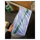 JiatuA Portable Shower Caddy Basket with Compartments Cleaning Supplies Organizer with Handle Plastic Storage Divided Tool Bin for Bathroom, Bedroom, Kitchen, College Dorm, Garden, Under Sink, Blue