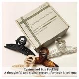 Nalodu 5 Inch Hair Claw Clips Extra Large No Slip Big Matte Jaw XL Clip for Thick Curly Long Hair Women, 4 Pack