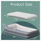 GloTika Inflatable Toddler Travel Bed, Portable Kids Air Mattress with Soft Bed Sheet, Toddler Air Mattress with Surround Safety Bumpers, Ideal for Home Use or Travel, Includes Pump and Carry Bag