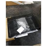 OPNICE Desk Organizer and Accessories, 2-Tier Computer Monitor Stand Riser with Drawer and 2 Pen Holders, Laptop Stand, Office Desk Accessories for Office Supplies, Black