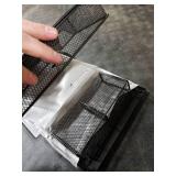 OPNICE Desk Organizer and Accessories, 2-Tier Computer Monitor Stand Riser with Drawer and 2 Pen Holders, Laptop Stand, Office Desk Accessories for Office Supplies, Black