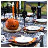 Wood Slices10-11Inch Wood Rounds 8 Pcs Unfinished Wood Slices for Centerpieces, Natural Wood Slices/Cookies, Slabs for Crafts, Wedding Centerpieces for Tables,Party,Christmas, Home Decor