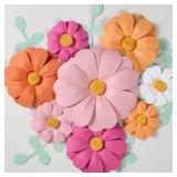 SUNBEAUTY Daisy Paper Flowers Party Decorations, Party Flower Decorations, Orange Yellow Flowers Wall Hanging, 1st Birthday Bridal Baby Shower Wedding Classroom Tea Party Daisy Decor