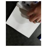 3 X 3 Square Printable Labels Compatible with Inkjet and Laser Printers - 100 Sheets, 600 Matte White Paper Stickers for QR Codes, Barcodes, and Product Labeling - Spartan Industrial Template S004