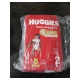 Huggies Size 2 Diapers, Little Snugglers Baby Diapers, Size 2 (12-18 lbs), 29 Count, Packaging May Vary