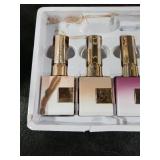 Double Rhythm Cat Eye Gel Nail Polish Set of 6 Same Color Same Bottle 0.5 Oz Shimmer Glitter with Magnet Holographic Reflective Magnetic UV Nail Polish Kit at Home (Glass Nude Pink Rose-T6-32)