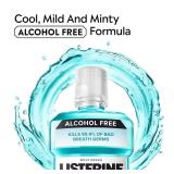 Listerine Alcohol-Free Mouthwash, Non Alcoholic Mint Oral Rinse Kills 99.9% of Germs That Cause Bad Breath for a Fresh Breath & Clean Mouth, Less Intense Taste, Cool Mint Flavor, 1 L