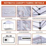 Retails for $146! 10x10 Ez Pop Up Canopy Tent Commercial Instant Shelter Canopies with Heavy Duty Roller Bag,Bonus 4 Canopy Sand Bags