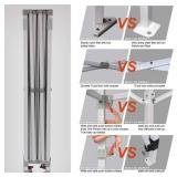 Retails for $146! 10x10 Ez Pop Up Canopy Tent Commercial Instant Shelter Canopies with Heavy Duty Roller Bag,Bonus 4 Canopy Sand Bags