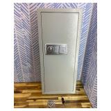 Retails for $200! White 33.46" Tall Sturdy Wall Safes Between the Studs 16" Centers, Fireproof in Wall Safe with Removable Shelf, Combination Lock Hidden Safe for Money Jewelry Passport Documents