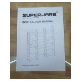 Retails for $144! SUPERJARE Triple 5 Tier Bookshelf, Bookcase with 14 Open Display Shelves, Wide Book Shelf Book Case for Home & Office, White