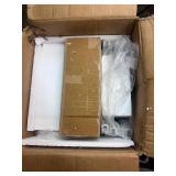 Retails for $144! SUPERJARE Triple 5 Tier Bookshelf, Bookcase with 14 Open Display Shelves, Wide Book Shelf Book Case for Home & Office, White