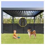 Retails for $170! Reinforced 42 Tall x 160 Extra Wide Retractable Baby Gates with Support Rods, Outdoor Pet Gate for Wide Openings, Tall Baby Gates for Dogs Extra Long Dog Gate Large Outdoor Gates for