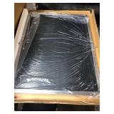 Retails for $239! MOON MIRROR Brushed Nickel Pivot Rectangle Bathroom Mirror, Modern Tiltable Rounded Rectangular Pivoting Vanity Mirrors for Wall, Stainless Steel Metal Frame, Overall 32.33 x 36 in (