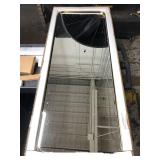 Retails for $162! ANDY STAR Modern Decorative 18 x 48 Inch Rectangular Wall Mounted or Floor Full Body Length Mirror with Stainless Steel Metal Frame, Brushed Gold