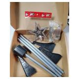 5FT Pop-Up Artificial Christmas Tree, Collapsible Pencil Christmas Tree for Indoor, Outdoor, Apartment, Party Decorations. - Retail: $29