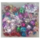 100 Pcs Jingle Bells Bulk, 1 Inch Craft Bells for DIY Christmas Home Decoration (Colorful)