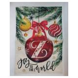Christmas Monogram Letter Z Garden Flag 12x18 Inch Double Sided Small for Outside Welcome Burlap Family Last Name Initial Funny Yard Flag for Home Decor