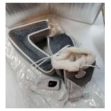 Split Electric Foot Warmer, Quick Heating Pad for Feet, 6-Level Heated Slippers for Men Women, Soft Heated Boots, Feet Warmer with Detachable Washable Liner for Home