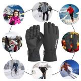 Winter Gloves for Men Women -30â Windproof Waterproof Warm Touch Screen Gloves for Outdoor Work Cycling (X-Large) - Retail: $18,765