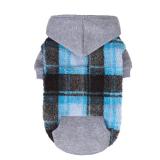 Dog Hoodie Puppy Sweatshirt Warm Dog Sweater Winter Clothes Cold Weather Coats for Small Medium Large Dogs, Blue, L - Retail: $18